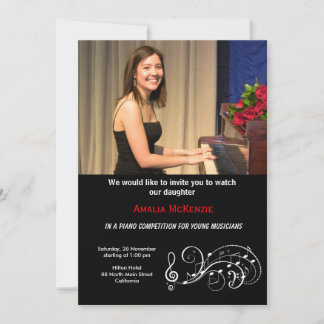 Piano Competition Invitation