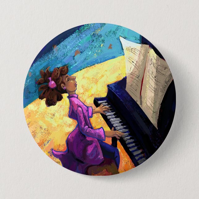 Piano Concert 7.5 Cm Round Badge (Front)