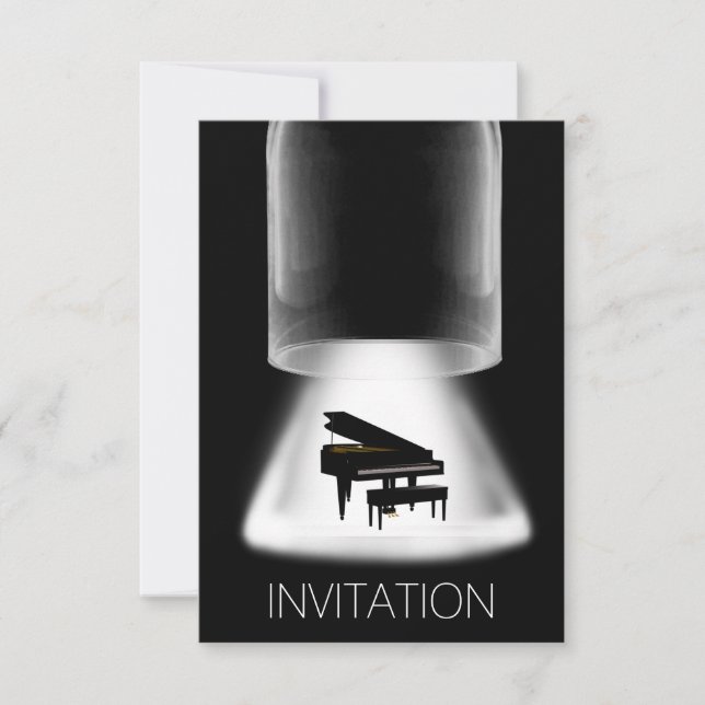 Piano Concert Festival Music Vip Invitation (Front)