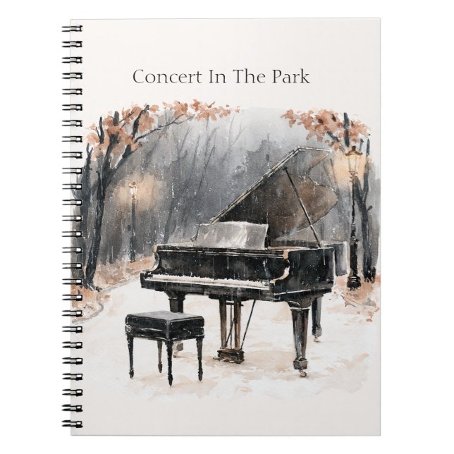 Piano Concert in the Park Notebook (Front)