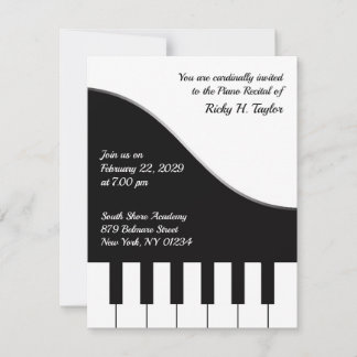 Piano Concert Invitation