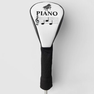 Piano Dad Grand Piano Pianist Music Note  Golf Head Cover