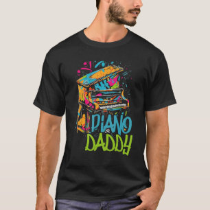 Piano Dad Piano Man Pianist Keyboard Musician Fath T-Shirt