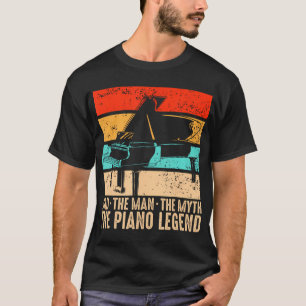 Piano Dad Piano Man Pianist Keyboard Musician T-Shirt