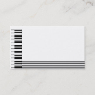 Piano Design Business Card