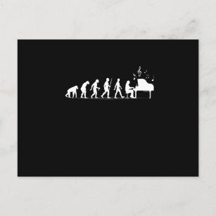 Piano Evolution Holiday Postcard