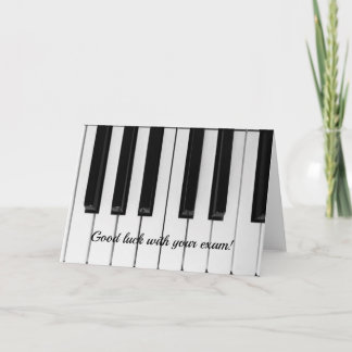 Piano exam card