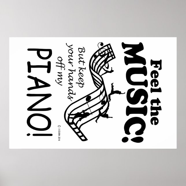 Piano Feel The Music Poster (Front)