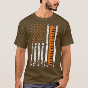 Piano Flag Musician Pianist Music Teacher T-Shirt