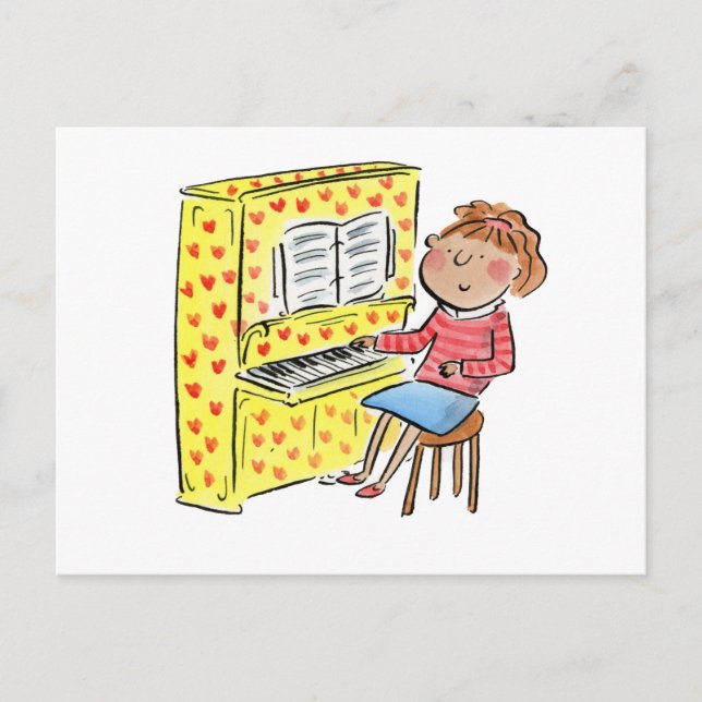 Piano Fun Postcard (Front)