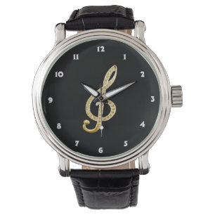 Piano Gclef symbol Watch