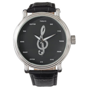 Piano Gclef symbol Watch
