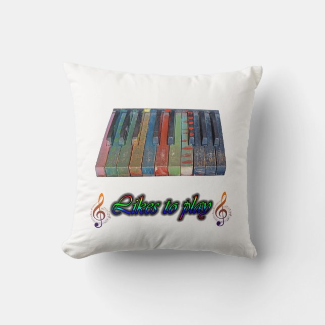 Piano Girl  Cushion (Front)