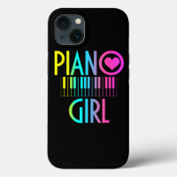 Piano Girl Funny Pianist Music Notes Musical Keybo