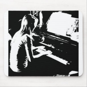 Piano Girl Mouse Mat
