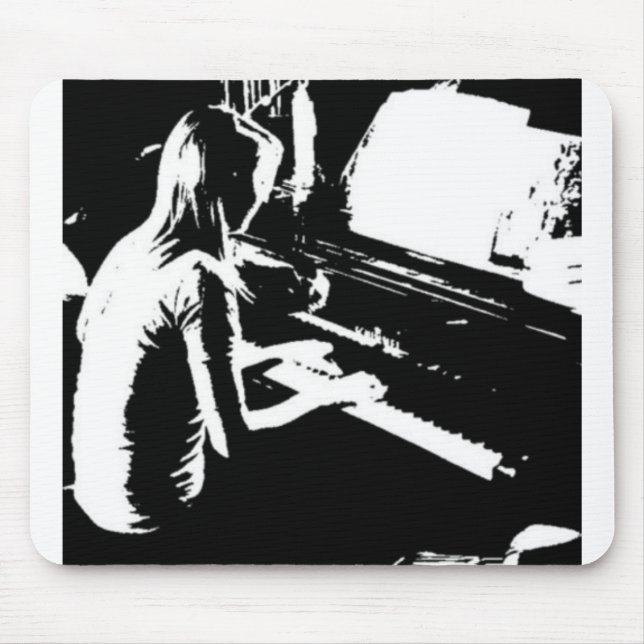 Piano Girl Mouse Mat (Front)