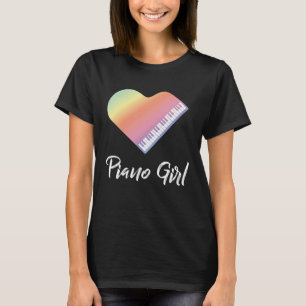 Piano Girl  Piano Pianist Classic Music Jazz T-Shirt