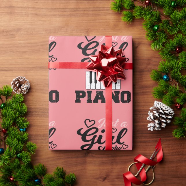 Piano Girl Wrapping Paper (Holiday Gift)