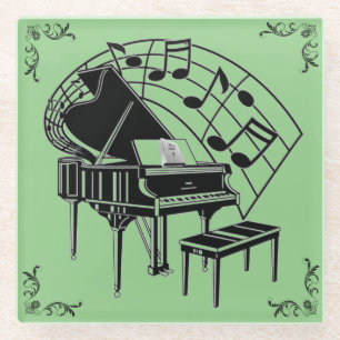 PIANO GLASS COASTER