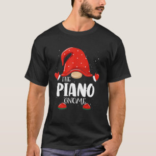 Piano Gnome Matching Family Group Christmas Pajama T-Shirt
