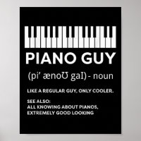 Piano Guy Shirt Pianist Man Keyboard Player Funny