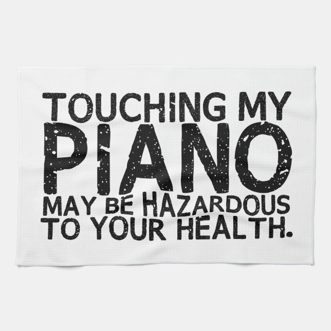 Piano Hazard Tea Towel (Horizontal)