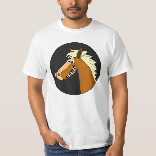 Piano Horse Mens Value TShirt (Front)