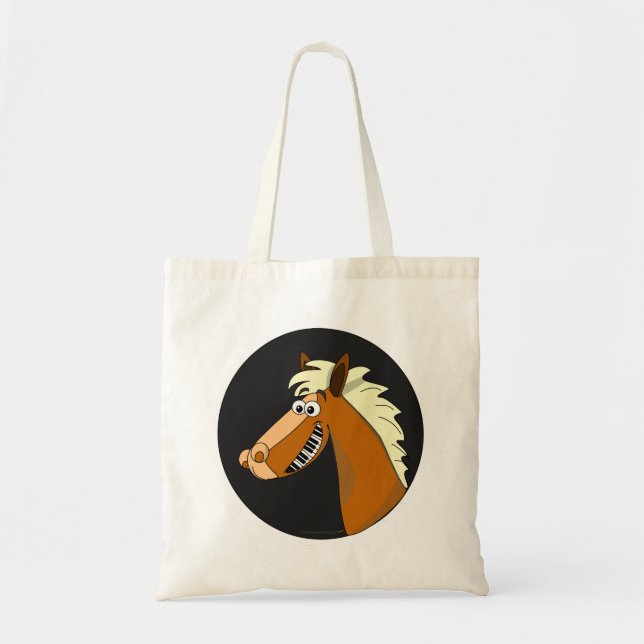 Piano Horse Tote Bag (Front)