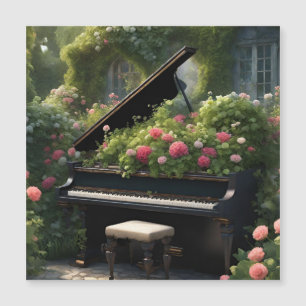 Piano in Bloom- garden painting