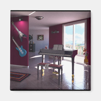 Piano in Room magnet