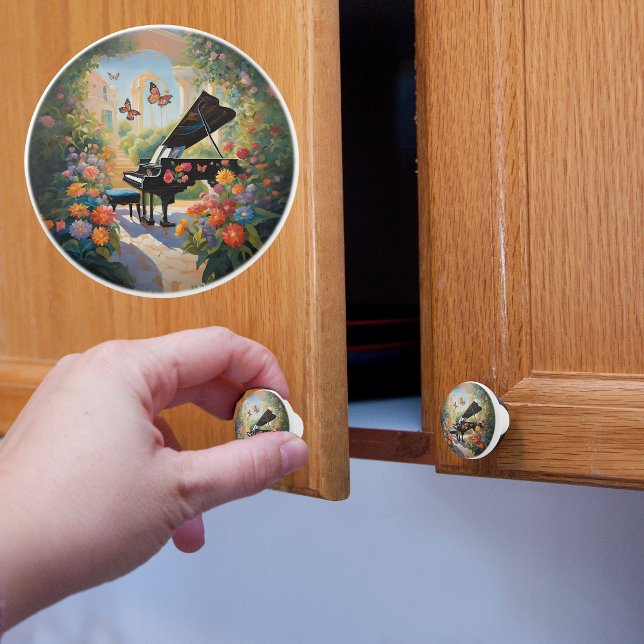 Piano in the Garden Ceramic Knob (Creator Uploaded)