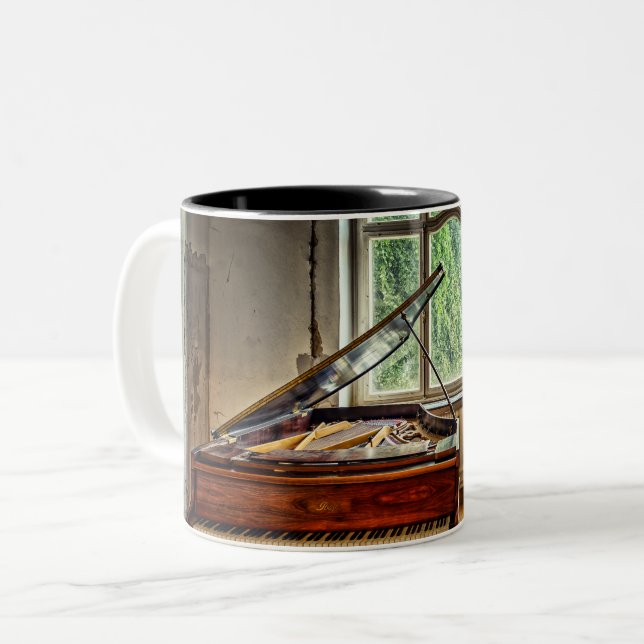 Piano in the Villa Two-Tone Coffee Mug (Front Left)