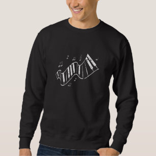 Piano Instrument Musical Player Pianist Music Teac Sweatshirt