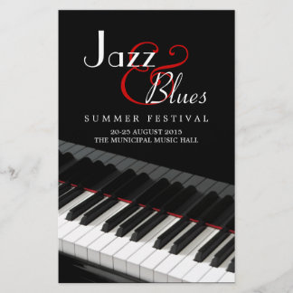 Piano Jazz Blues Music Concert flyer