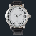 Piano Key Face Watch<br><div class="desc">Piano Key Face Watch Available in other styles Visit our store for more great designs by Logo Loco</div>