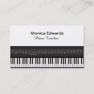 Piano Keyboard Business Card