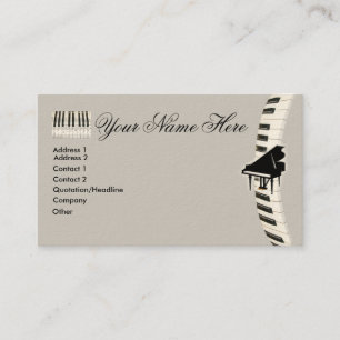 Piano Keyboard Business Cards