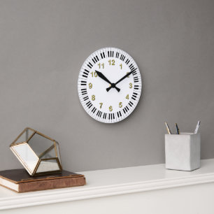 Piano Keyboard Clock with DIY Markers
