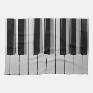 Piano Keyboard Custom Kitchen Towel