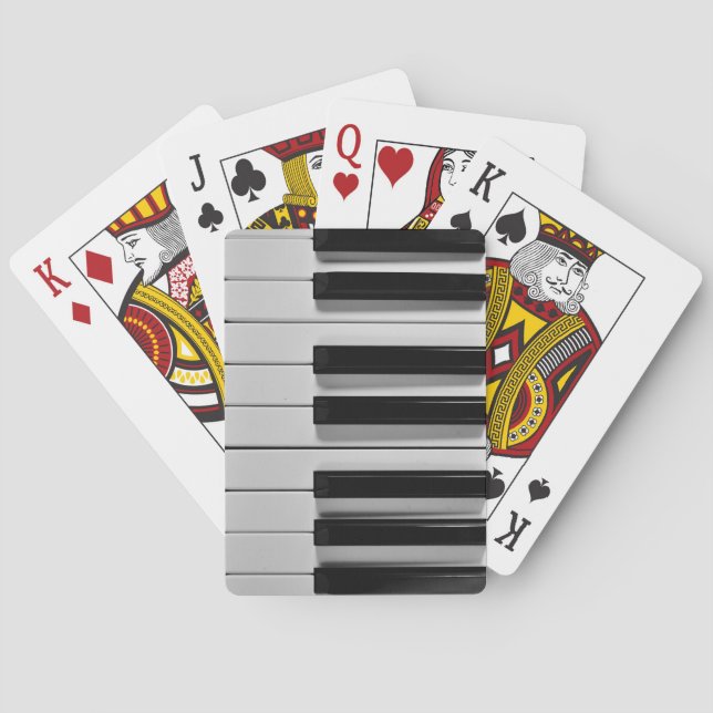 Piano Keyboard Custom Playing Cards (Back)
