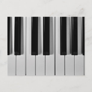 Piano Keyboard Custom Postcard