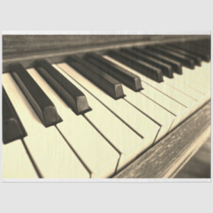 Piano Keyboard Decoupage Tissue Paper