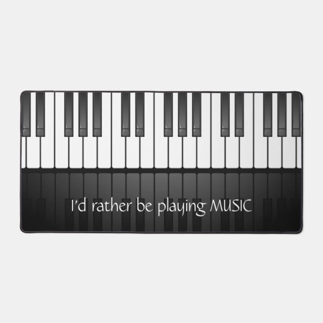 Piano Keyboard Design Desk Mat (Front)