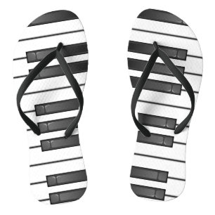 Piano Keyboard Design Flip Flops