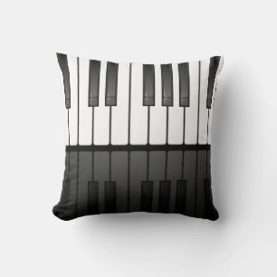 Piano Keyboard Design Throw Pillow