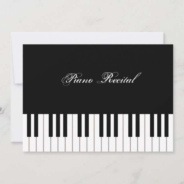 Piano Keyboard Elegant Personalised Musician's (Front)