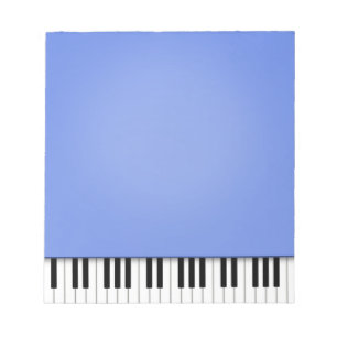 Piano Keyboard Fun Blue 5.5x6 Music Notepad