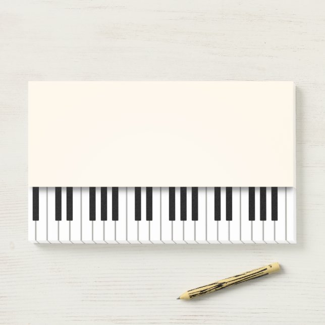 Piano Keyboard Fun Ivory Music Notes (On Desk)