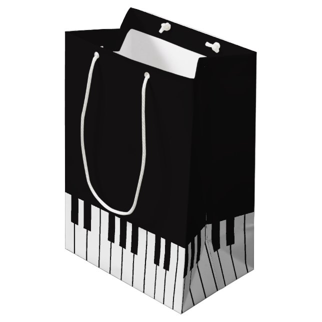 Piano Keyboard Gift Bag (Front Angled)