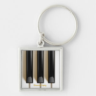 Piano Keyboard "Key" Chain Key Ring
